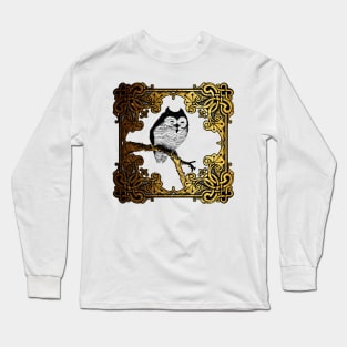 Owly in gold. Long Sleeve T-Shirt